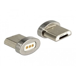 Adapter magnetyczny USB typ micro-B męski Delock 65929