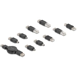 Zestaw adapterów USB 10-elementowy Delock 18612