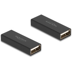 Adapter USB 2.0 typ A żeńsko-żeński metalowy Delock 65106