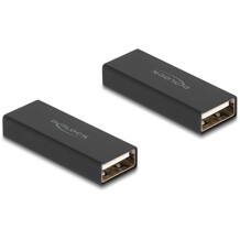 Adapter USB 2.0 typ A żeńsko-żeński metalowy Delock 65106