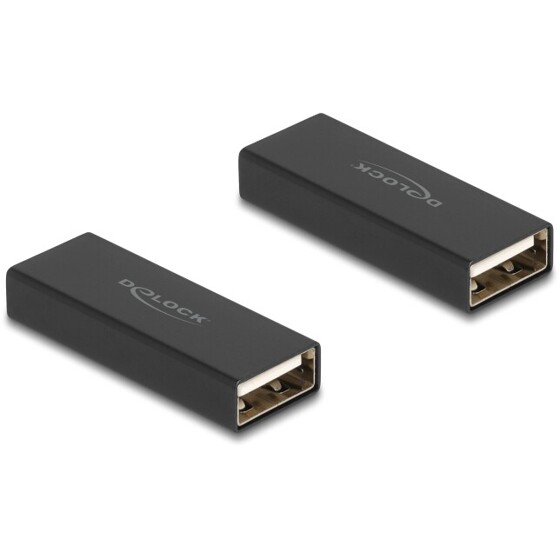 Adapter USB 2.0 typ A żeńsko-żeński metalowy Delock 65106