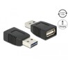 Adapter EASY-USB 2.0-A męsko-żeński tylko ładowanie Delock 65965