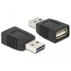 Adapter EASY-USB 2.0-A męsko-żeński tylko ładowanie Delock 65965