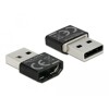 Adapter HDMI-A żeński USB typ A męski czarny Delock 65680