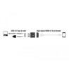 Adapter HDMI-A żeński USB typ A męski czarny Delock 65680