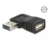 Adapter EASY USB 2.0-A wtyk- gniazdo kątowy lewo/prawo Delock 65522