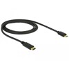 Przewód USB-C 2.0 męski - USB 2.0 micro-B męski 2,0m czarny Delock 83334