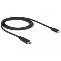 Przewód USB-C 2.0 męski - USB 2.0 micro-B męski 1,0m czarny Delock 83602
