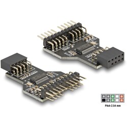 Koncentrator USB 2.0 9-pin listwa wtykowa żeńsko-męski Delock 60045