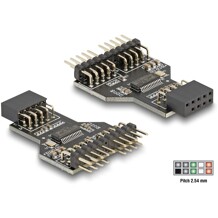 Koncentrator USB 2.0 9-pin listwa wtykowa żeńsko-męski Delock 60045