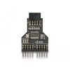 Koncentrator USB 2.0 9-pin listwa wtykowa żeńsko-męski Delock 60045
