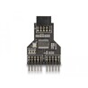 Koncentrator USB 2.0 9-pin listwa wtykowa żeńsko-męski Delock 60045