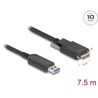 Optyczny aktywny kabel USB 10Gbps-A do micro-B męski ze śrubkami 7,5m Delock 83212