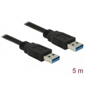 Kabel USB-A 5Gbps męsko-męski 5m czarny Delock 85064