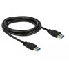 Kabel USB-A 5Gbps męsko-męski 3m czarny Delock 85063