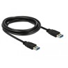 Kabel USB-A 5Gbps męsko-męski 3m czarny Delock 85063
