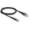 Kabel USB 2.0 USB-A - USB-C męsko-męski z ochroną przed zginaniem 1m Delock 81121