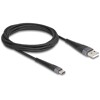 Kabel USB 2.0 USB-A - USB-C męsko-męski z ochroną przed zginaniem 2m Delock 81122