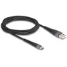 Kabel USB 2.0 USB-A - USB-C męsko-męski z ochroną przed zginaniem 2m Delock 81122