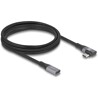 Przedłużacz USB 20Gbps kątowy w lewo - w prawo Power Range 240W 2m Delock 81148