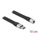 Płaski kabel wstążkowy FPC z USB-C do gniazda stereo żeński 10cm Delock 86942