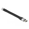 Płaski kabel wstążkowy FPC z USB-C do gniazda stereo żeński 10cm Delock 86942