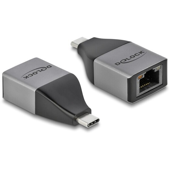 Adapter USB-C do Gigabit LAN 1000 Mbps kompaktowy Delock 64118