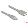 Kabel USB 2.0 z metalową osłoną USB-A do USB-C męsko-męski PD 3.0 60W 1m Delock 81258
