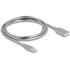 Kabel USB 2.0 z metalową osłoną USB-A do USB-C męsko-męski PD 3.0 60W 1m Delock 81258