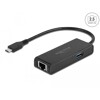 Adapter USB-C do 2,5 Gigabit LAN z USB-A żeński Delock 63826
