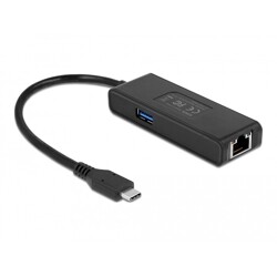 Adapter USB-C do 2,5 Gigabit LAN z USB-A żeński Delock 63826 Adapter USB-C do 2,5 Gigabit LAN z USB-A żeński Delock 63826