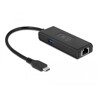 Adapter USB-C do 2,5 Gigabit LAN z USB-A żeński Delock 63826