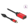 Adapter USB-C do DisplayPort 8K 30Hz z funkcją HDR czerwony Delock 60052