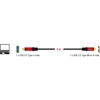 Przewód USB 5Gbps typ A męski do USB 5Gbps typ micro-B męski 5m Delock 82763
