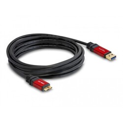 Przewód USB 5Gbps typ A męski do USB 5Gbps typ micro-B męski 5m Delock 82763 Przewód USB 5Gbps typ A męski do USB 5Gbps typ micro-B męski 5m Delock 82763