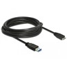 Kabel USB 5Gbps typ A - micro-B męsko-męski męski 5m czarny Delock 85076
