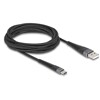 Kabel USB 2.0 USB typ A - USB-C męsko-męski z ochroną przed zginaniem 3m Delock 81123