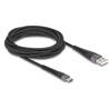 Kabel USB 2.0 USB typ A - USB-C męsko-męski z ochroną przed zginaniem 3m Delock 81123
