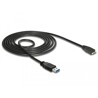 Kabel USB 5Gbps typ A - micro-B męsko-męski męski 1,5m czarny Delock 85073