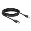 Kabel USB 5Gbps typ A - typ B męsko-męski 5m czarny Delock 85070