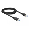 Kabel USB 5Gbps typ A - typ B męsko-męski 2m czarny Delock 85068