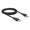 Kabel USB 5Gbps typ A - typ B męsko-męski 2m czarny Delock 85068