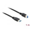 Kabel USB 5Gbps typ A - typ B męsko-męski 1m czarny Delock 85066