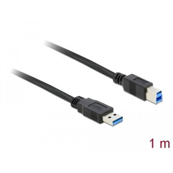 Kabel USB 5Gbps typ A - typ B męsko-męski 1m czarny Delock 85066