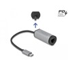 Adapter USB-C do Gigabit LAN z portem Power Delivery szary Delock 64116