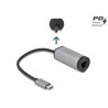 Adapter USB-C do Gigabit LAN z portem Power Delivery szary Delock 64116