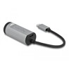 Adapter USB-C do Gigabit LAN z portem Power Delivery szary Delock 64116