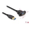 Kabel SuperSpeed USB 5Gbps USB typ A męsko-żeński 1m na panel Delock 87855
