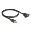 Kabel SuperSpeed USB 5Gbps USB typ A męsko-żeński 1m na panel Delock 87855