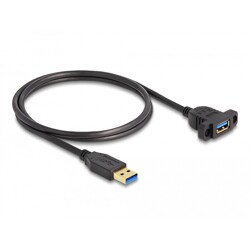 Kabel SuperSpeed USB 5Gbps USB typ A męsko-żeński 1m na panel Delock 87855 Kabel SuperSpeed USB 5Gbps USB typ A męsko-żeński 1m na panel Delock 87855